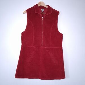 Vintage Next Issue corduroy dress Burgundy Red